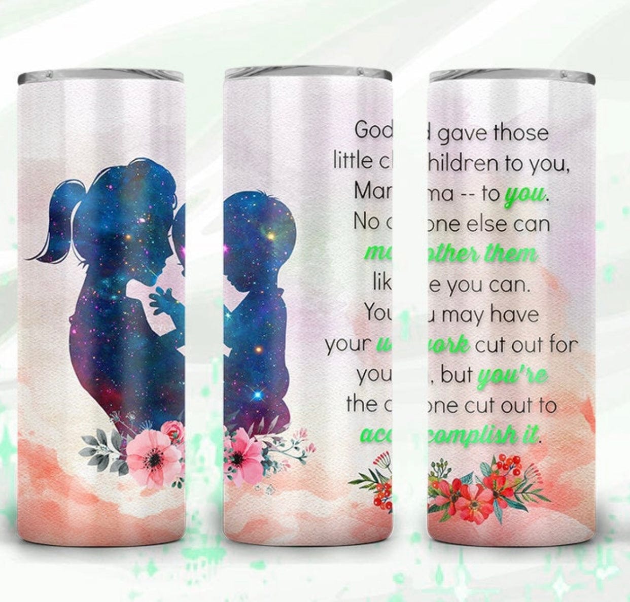 God Gave These Children (boy mom)Tumbler-Drinkware-Stay Foxy Boutique, Florissant, Missouri