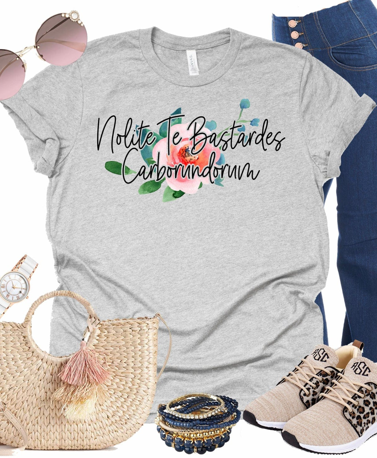 Don’t Let The Bast@rds Grind Your Down Graphic T-Graphic T-Stay Foxy Boutique, Florissant, Missouri