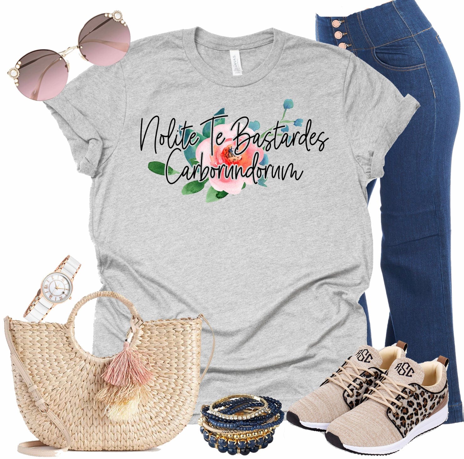 Don’t Let The Bast@rds Grind Your Down Graphic T-Graphic T-Stay Foxy Boutique, Florissant, Missouri