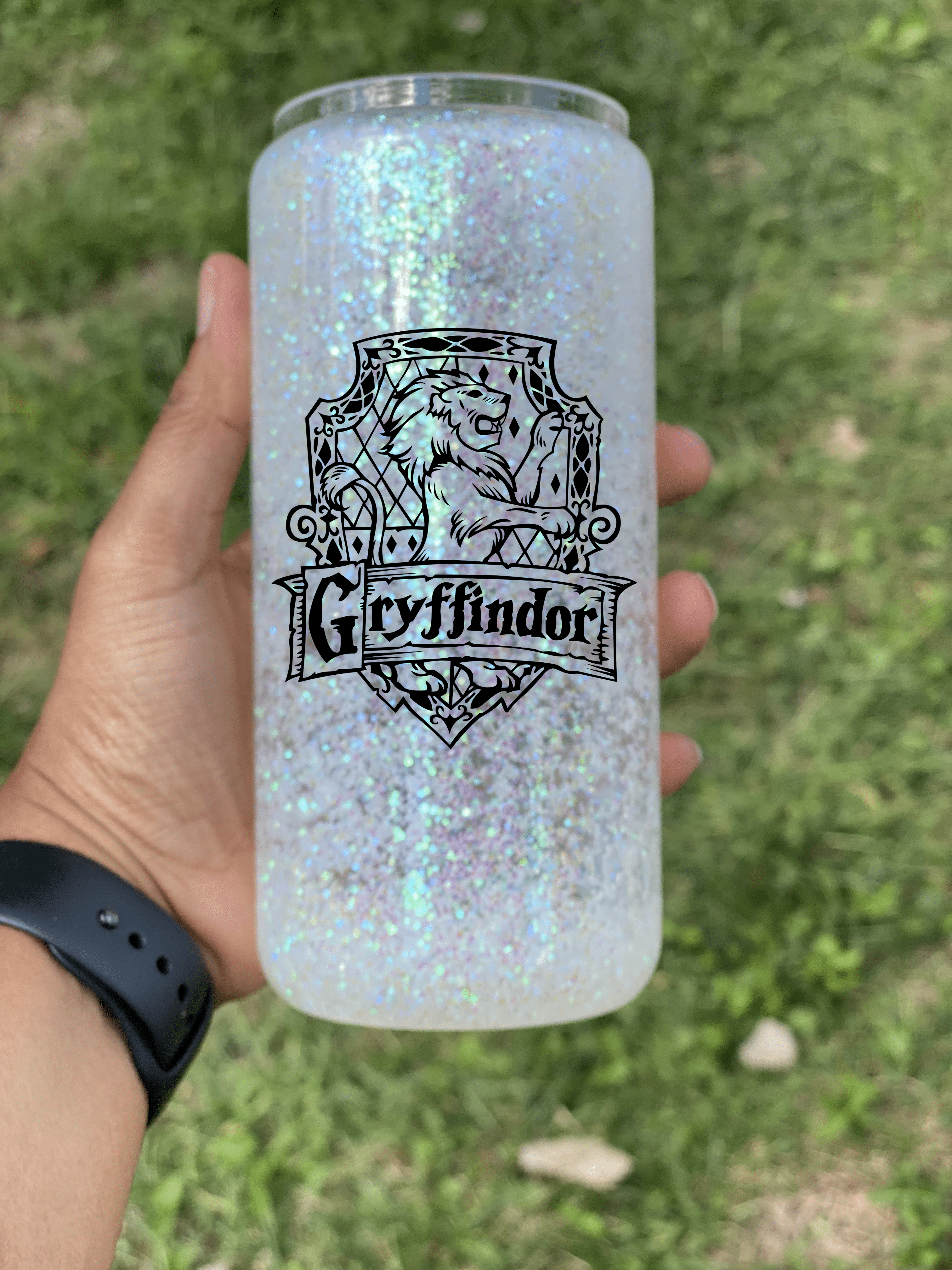 Which House Snow Globe Glass Cup-Drinkware-Stay Foxy Boutique, Florissant, Missouri