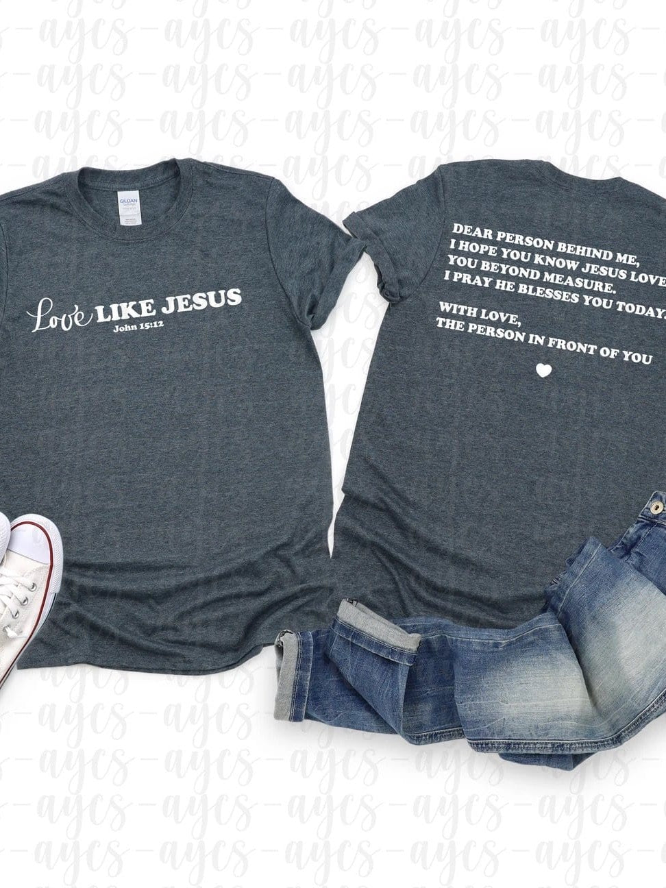Love Like Jesus Graphic T-Graphic T-Stay Foxy Boutique, Florissant, Missouri