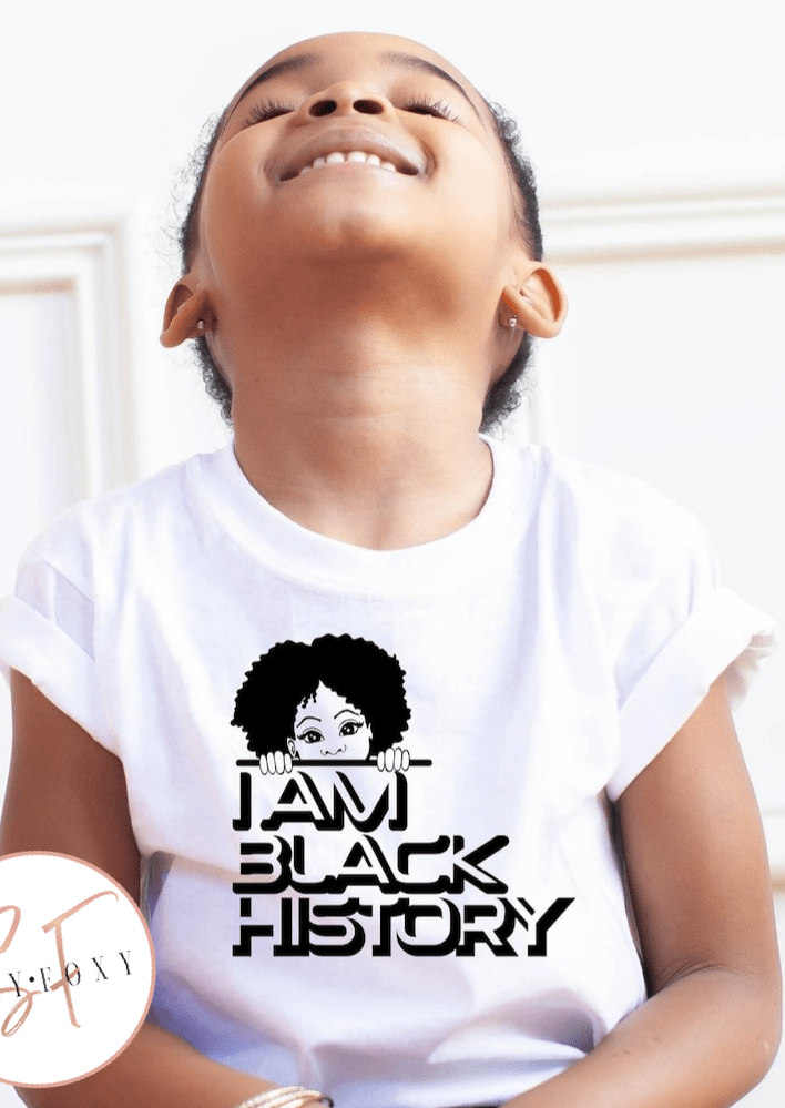NEW I Am Black History Girl Toddler and Kid Graphic T #319-Graphic T-Stay Foxy Boutique, Florissant, Missouri