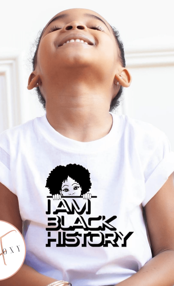 NEW I Am Black History Girl Toddler and Kid Graphic T #319-Graphic T-Stay Foxy Boutique, Florissant, Missouri