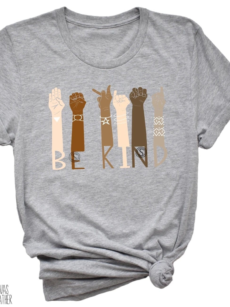 Be Kind Sign Language Graphic T #143-Graphic T-Stay Foxy Boutique, Florissant, Missouri