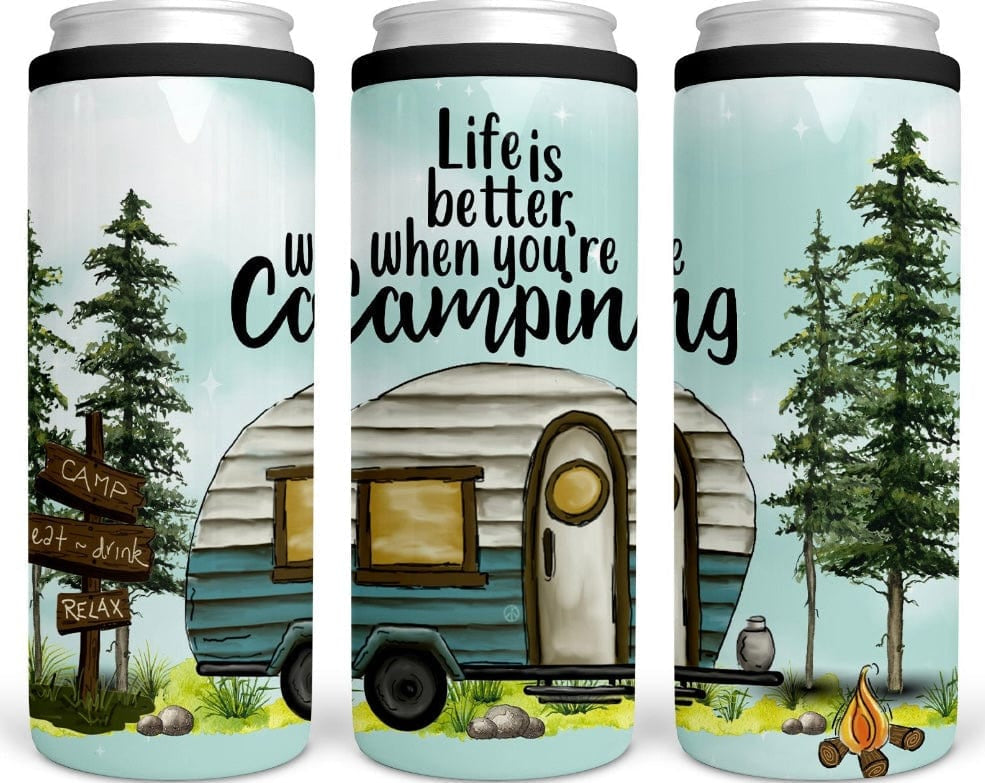 Life Is Better CAN COOLER-Stay Foxy Boutique, Florissant, Missouri