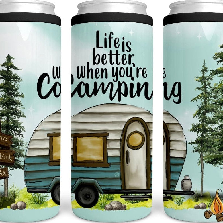 Life Is Better CAN COOLER-Stay Foxy Boutique, Florissant, Missouri