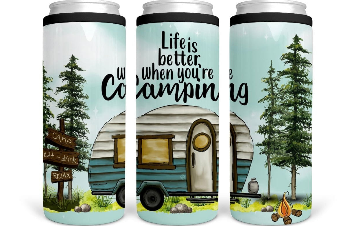 Life Is Better CAN COOLER-Stay Foxy Boutique, Florissant, Missouri
