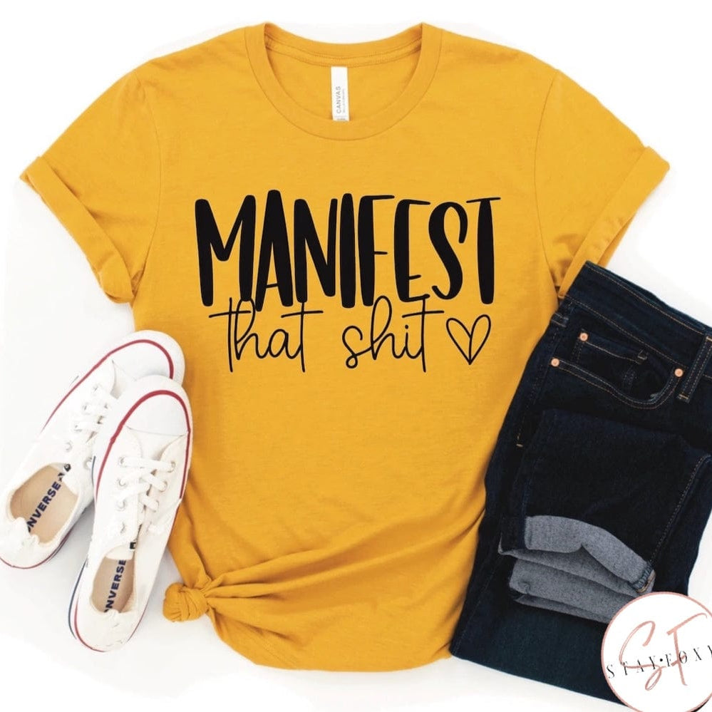 Manifest Graphic T #323-Graphic T-Stay Foxy Boutique, Florissant, Missouri