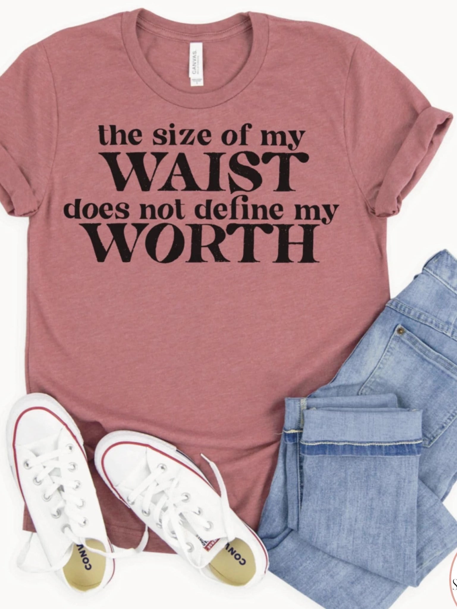 The Size Of My Waist Graphic T-Graphic T-Stay Foxy Boutique, Florissant, Missouri