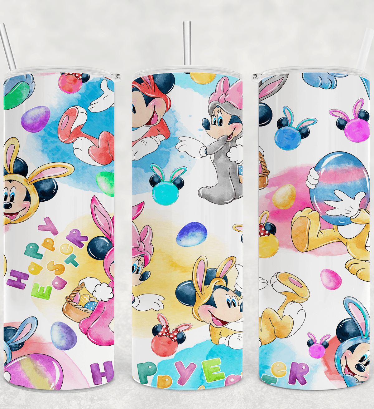 Happy Easter Mouse Easter Tumbler-Stay Foxy Boutique, Florissant, Missouri