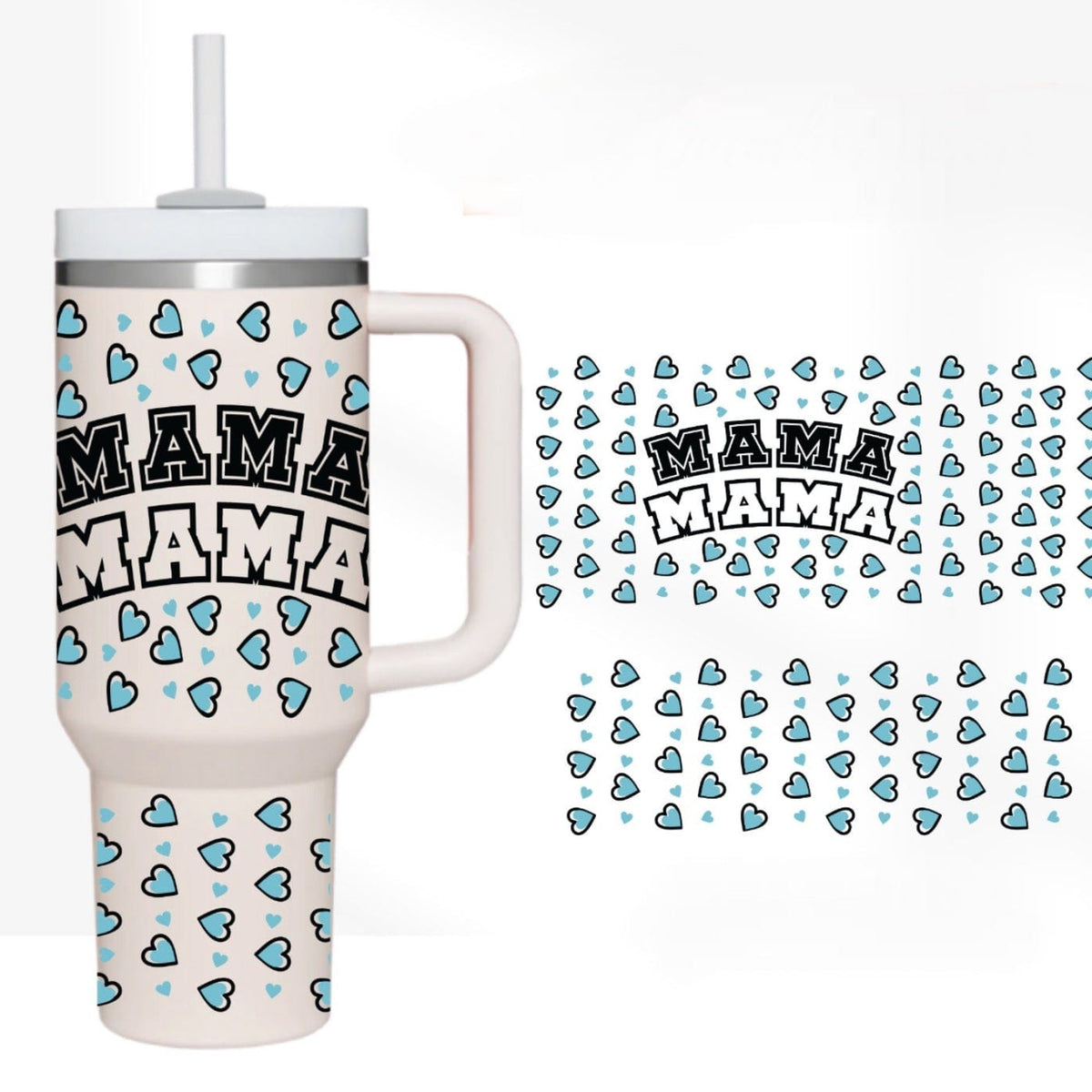 Mama mama 40 oz Tumbler-Stay Foxy Boutique, Florissant, Missouri