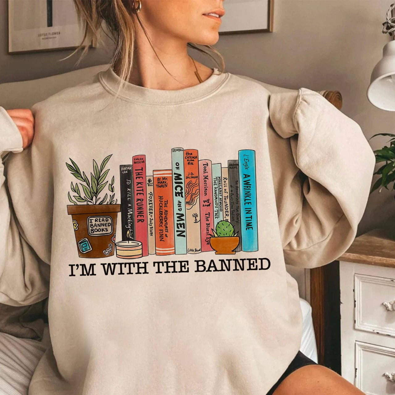 I’m With The Banned Graphic T-Graphic T-Stay Foxy Boutique, Florissant, Missouri