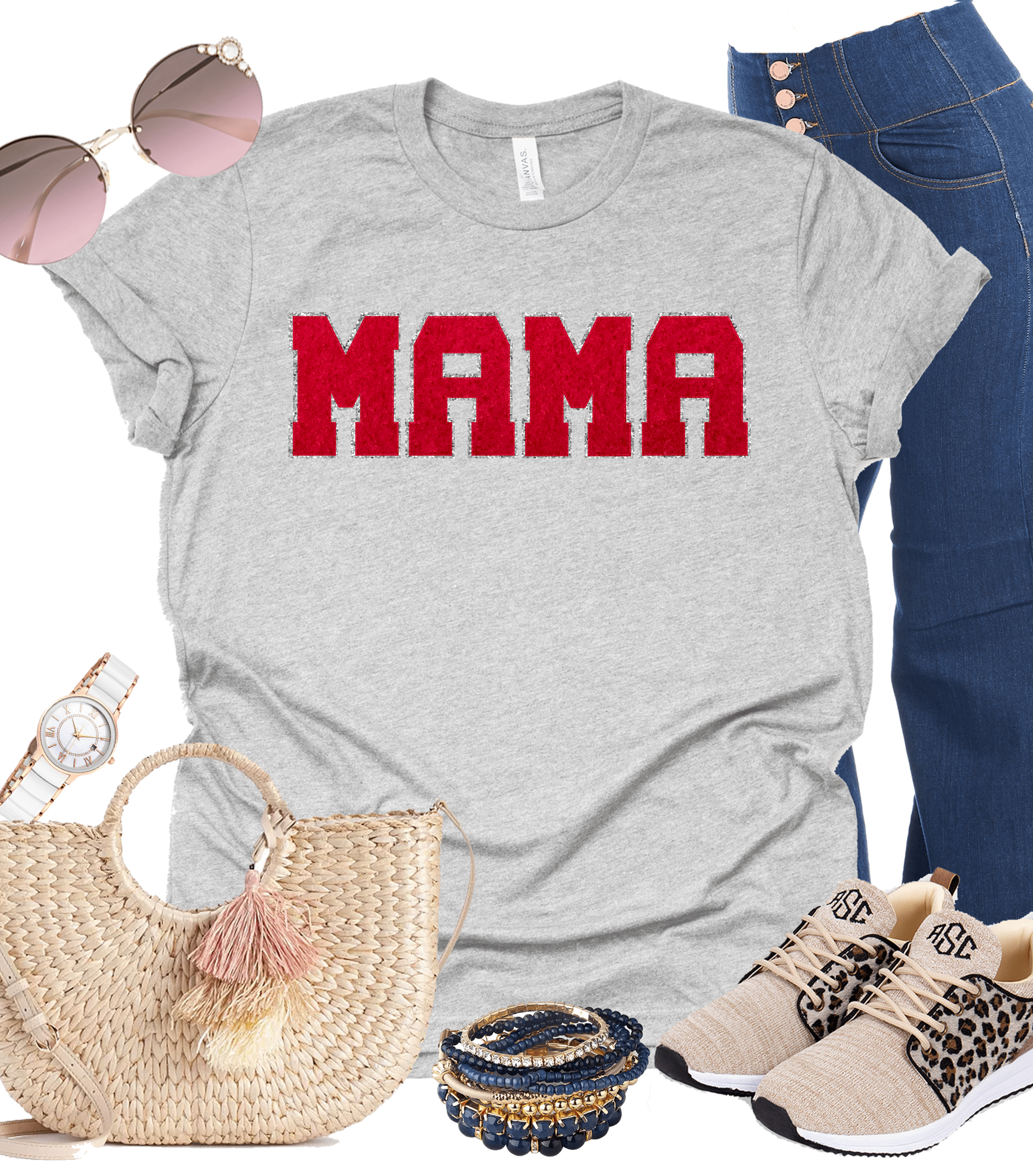 Mama Letterman Graphic T-Graphic T-Stay Foxy Boutique, Florissant, Missouri