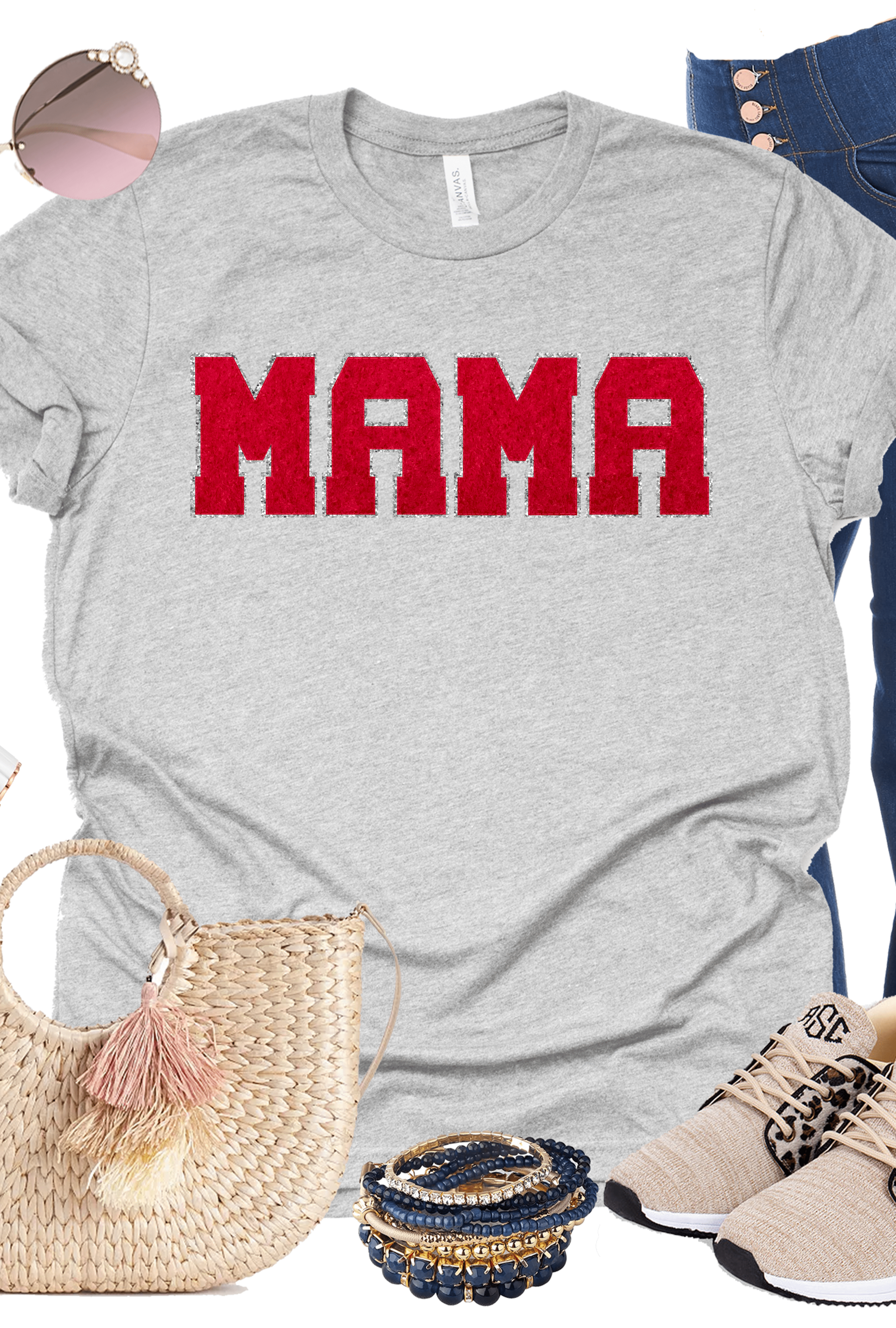 Mama Letterman Graphic T-Graphic T-Stay Foxy Boutique, Florissant, Missouri