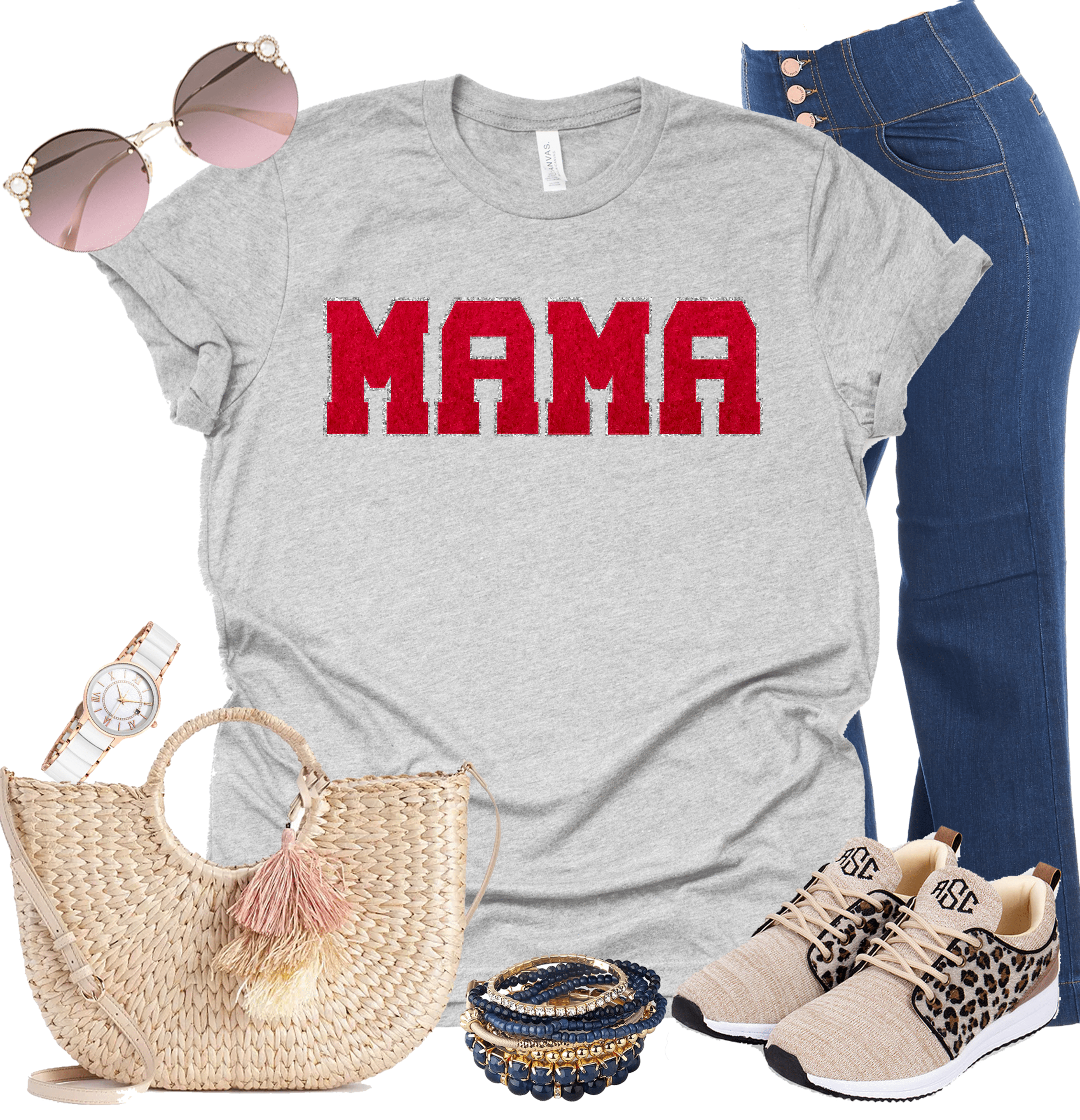 Mama Letterman Graphic T-Graphic T-Stay Foxy Boutique, Florissant, Missouri
