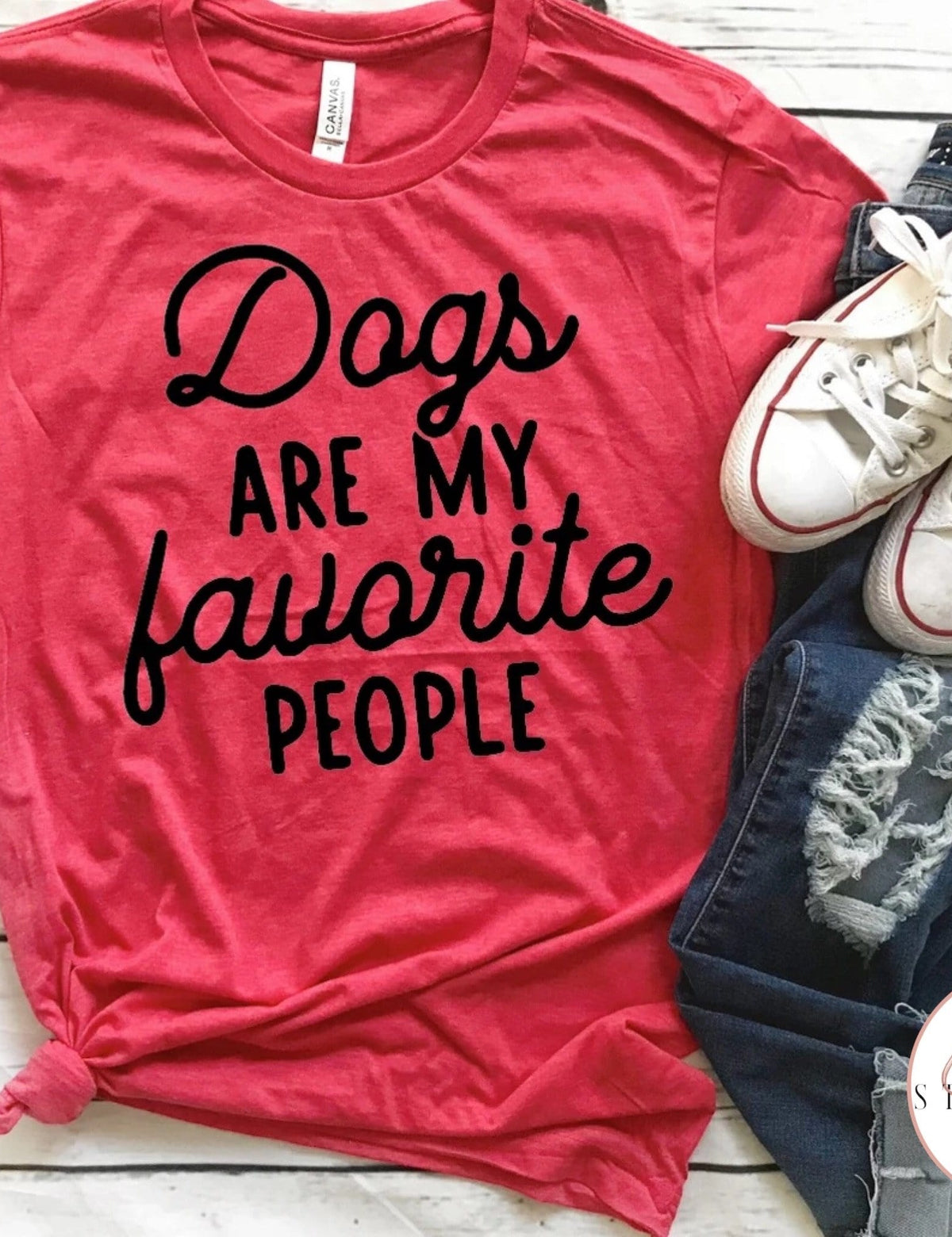 Dogs Are My Favorite People Graphic T #223-Graphic T-Stay Foxy Boutique, Florissant, Missouri