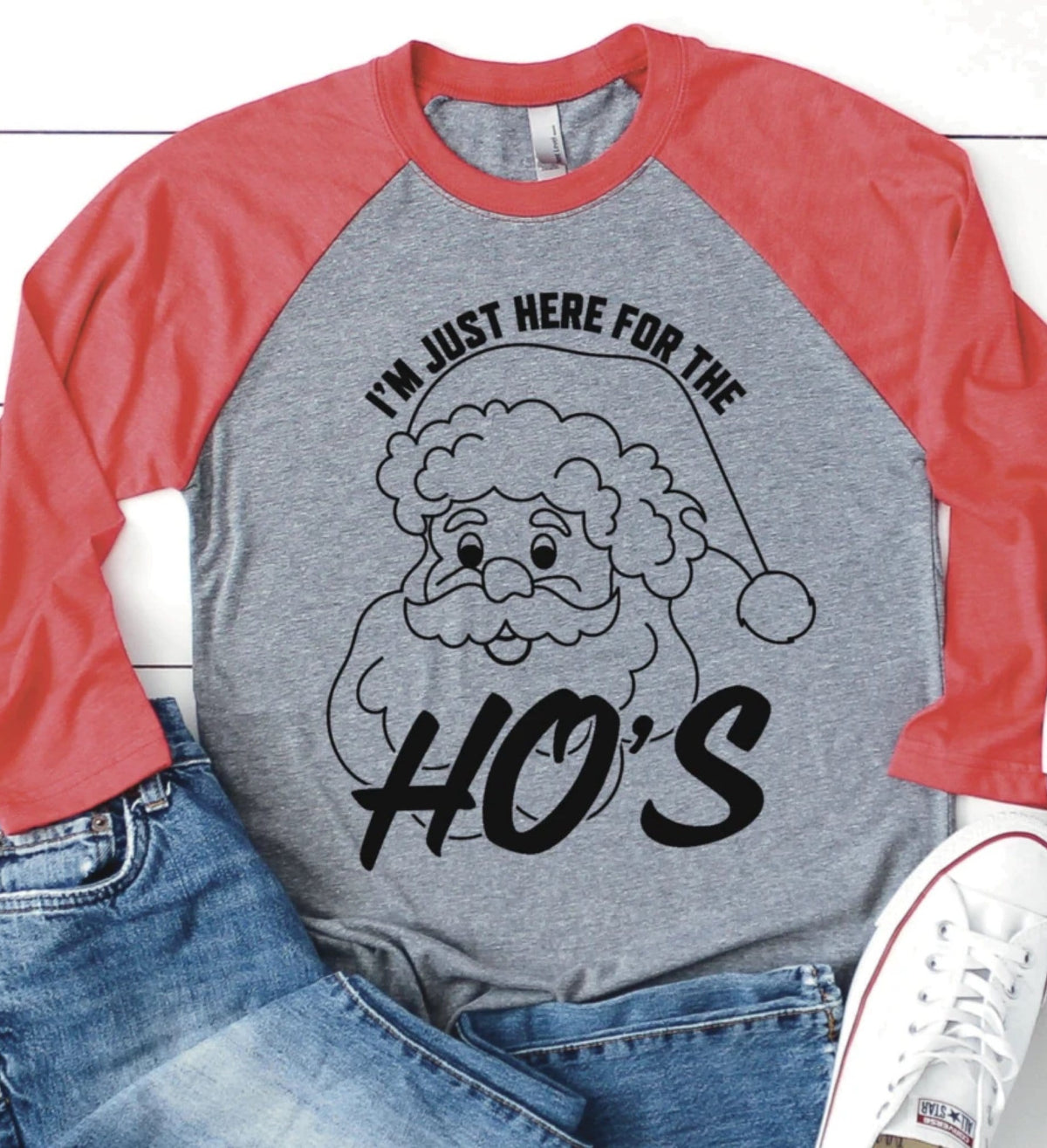 I’m Just Here For The Ho’s Graphic T #288-Graphic T-Stay Foxy Boutique, Florissant, Missouri
