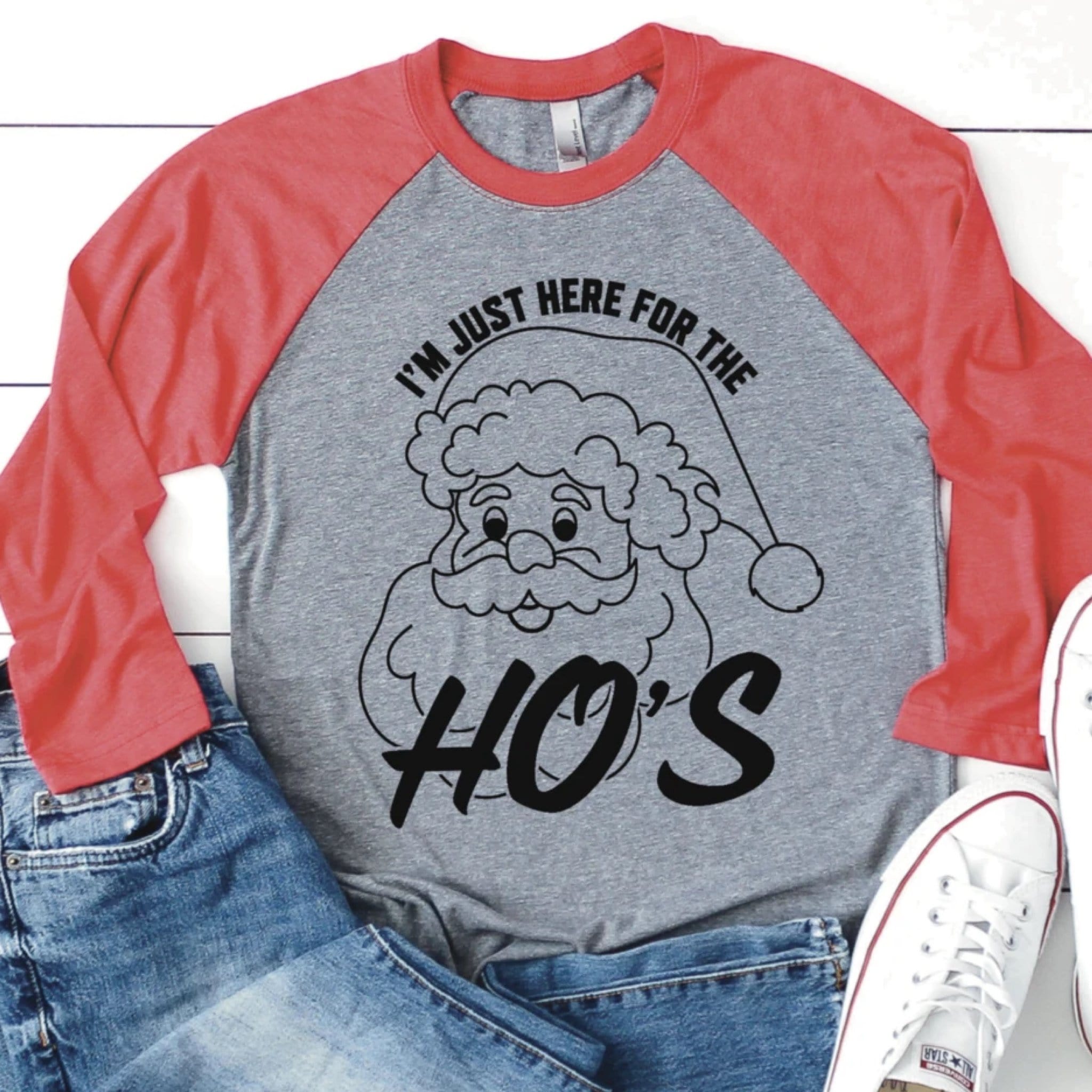 I’m Just Here For The Ho’s Graphic T #288-Graphic T-Stay Foxy Boutique, Florissant, Missouri