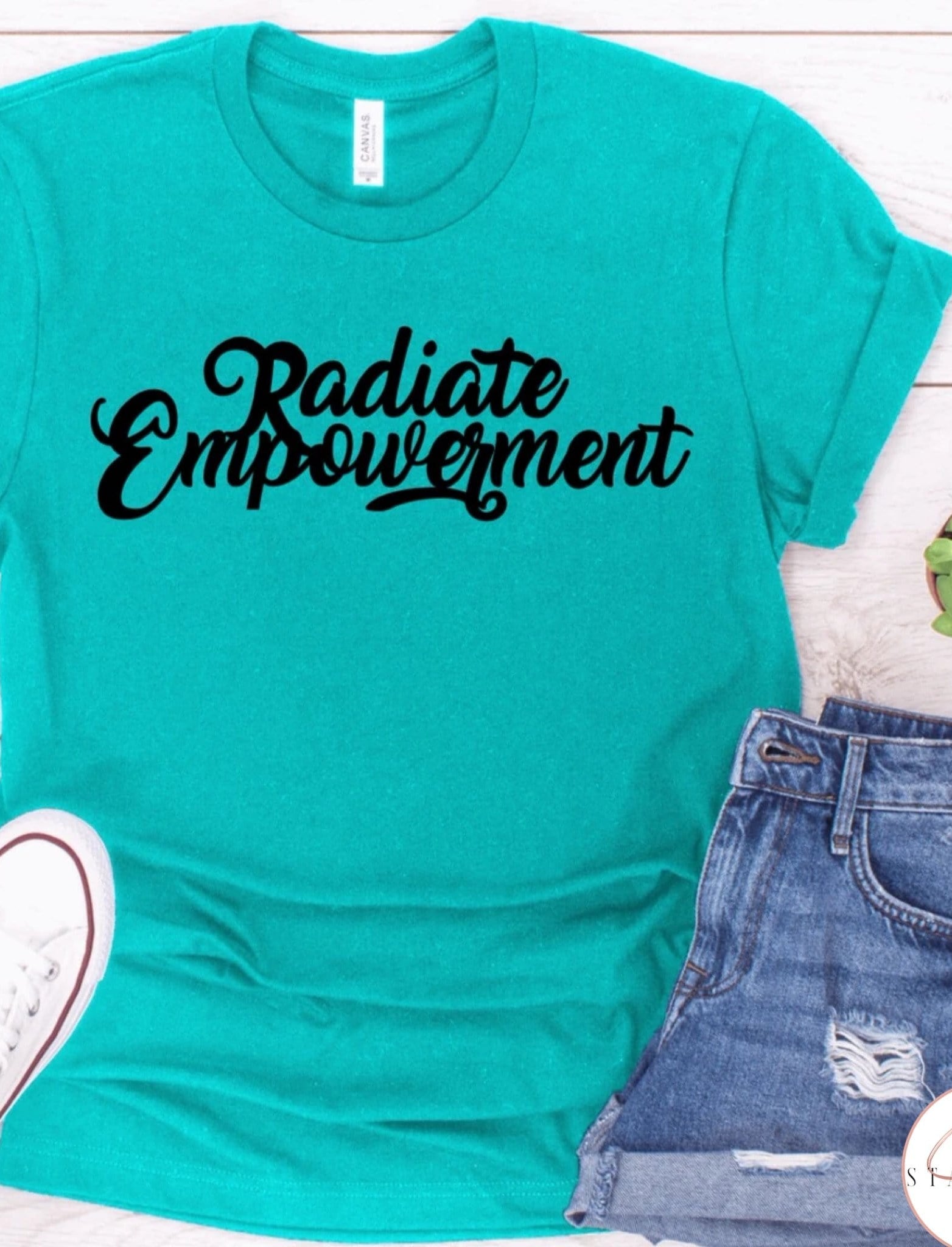 Radiate Empowerment Graphic T #253-Graphic T-Stay Foxy Boutique, Florissant, Missouri