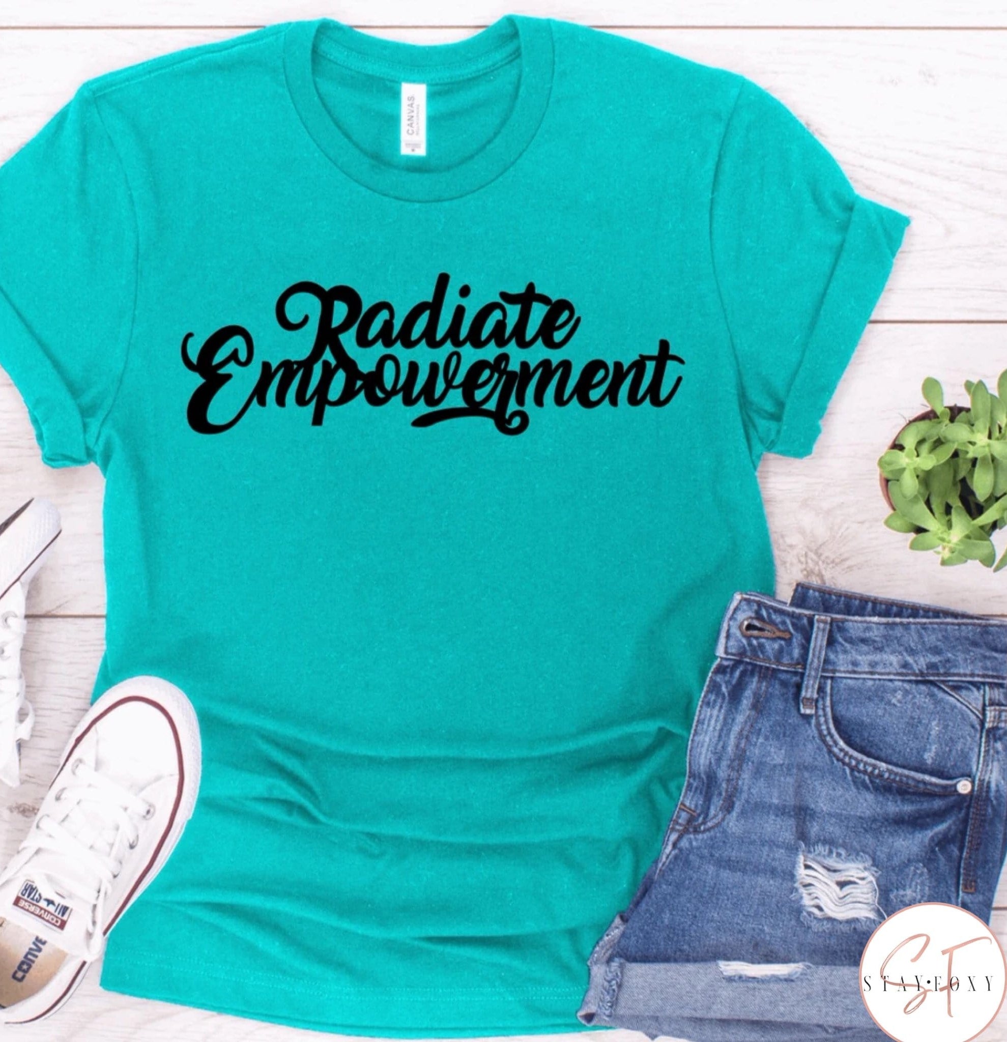 Radiate Empowerment Graphic T #253-Graphic T-Stay Foxy Boutique, Florissant, Missouri