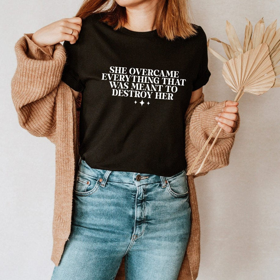 She Overcame Graphic T-Graphic T-Stay Foxy Boutique, Florissant, Missouri