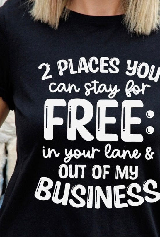 2 Places Graphic T-Graphic T-Stay Foxy Boutique, Florissant, Missouri