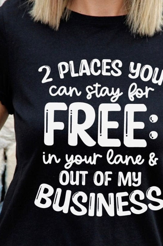2 Places Graphic T-Graphic T-Stay Foxy Boutique, Florissant, Missouri