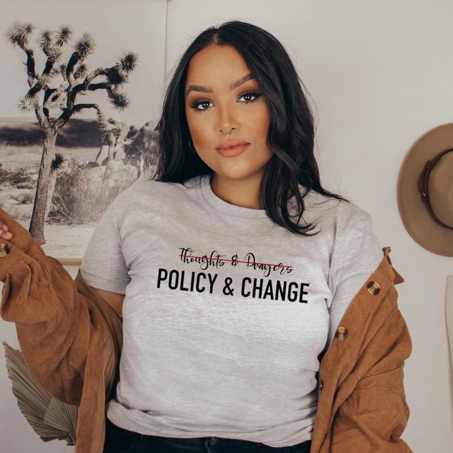 Policy Change Graphic T-Graphic T-Stay Foxy Boutique, Florissant, Missouri