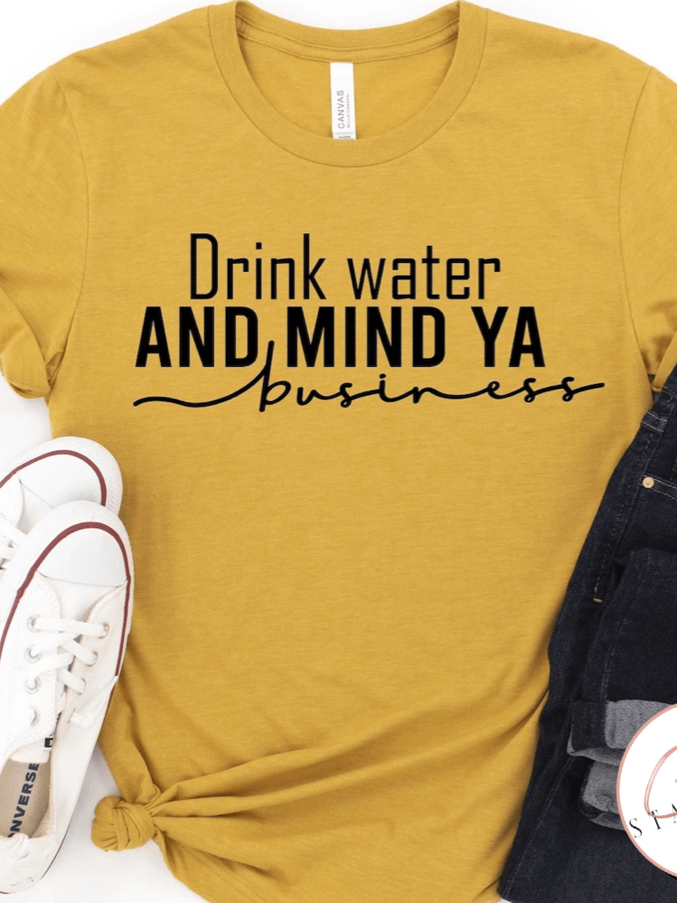 Drink your water-Graphic T-Stay Foxy Boutique, Florissant, Missouri