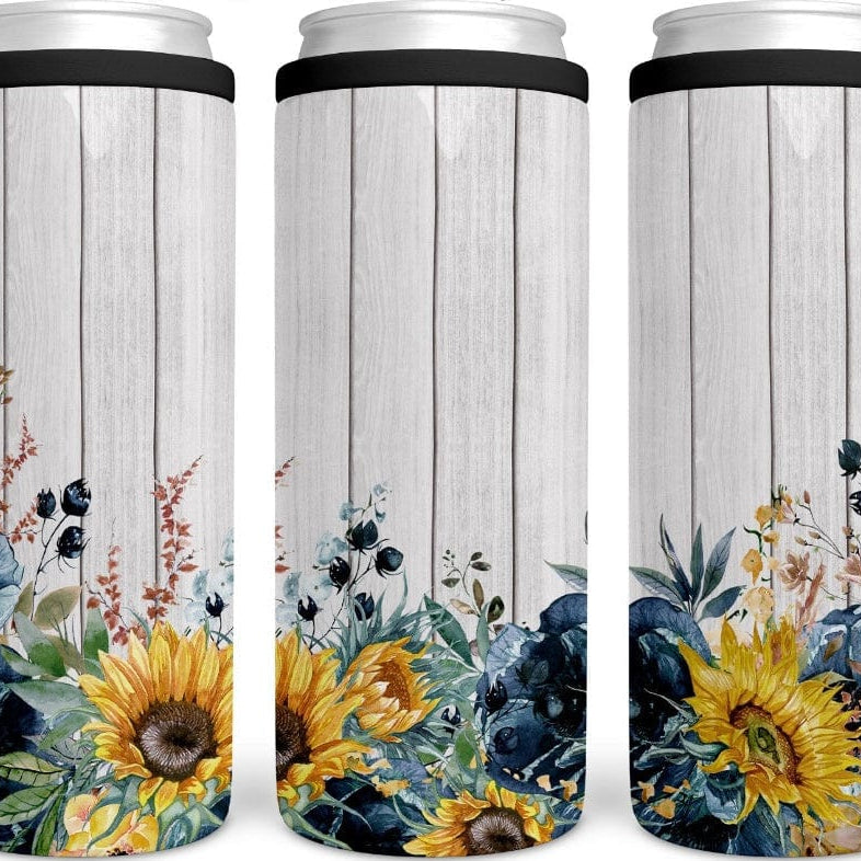 Sunflower Fence CAN COOLER-Stay Foxy Boutique, Florissant, Missouri