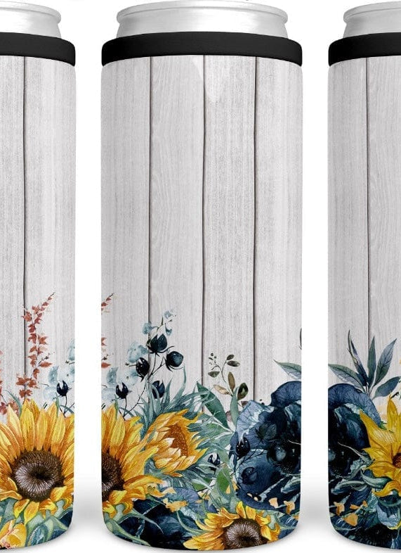Sunflower Fence CAN COOLER-Stay Foxy Boutique, Florissant, Missouri