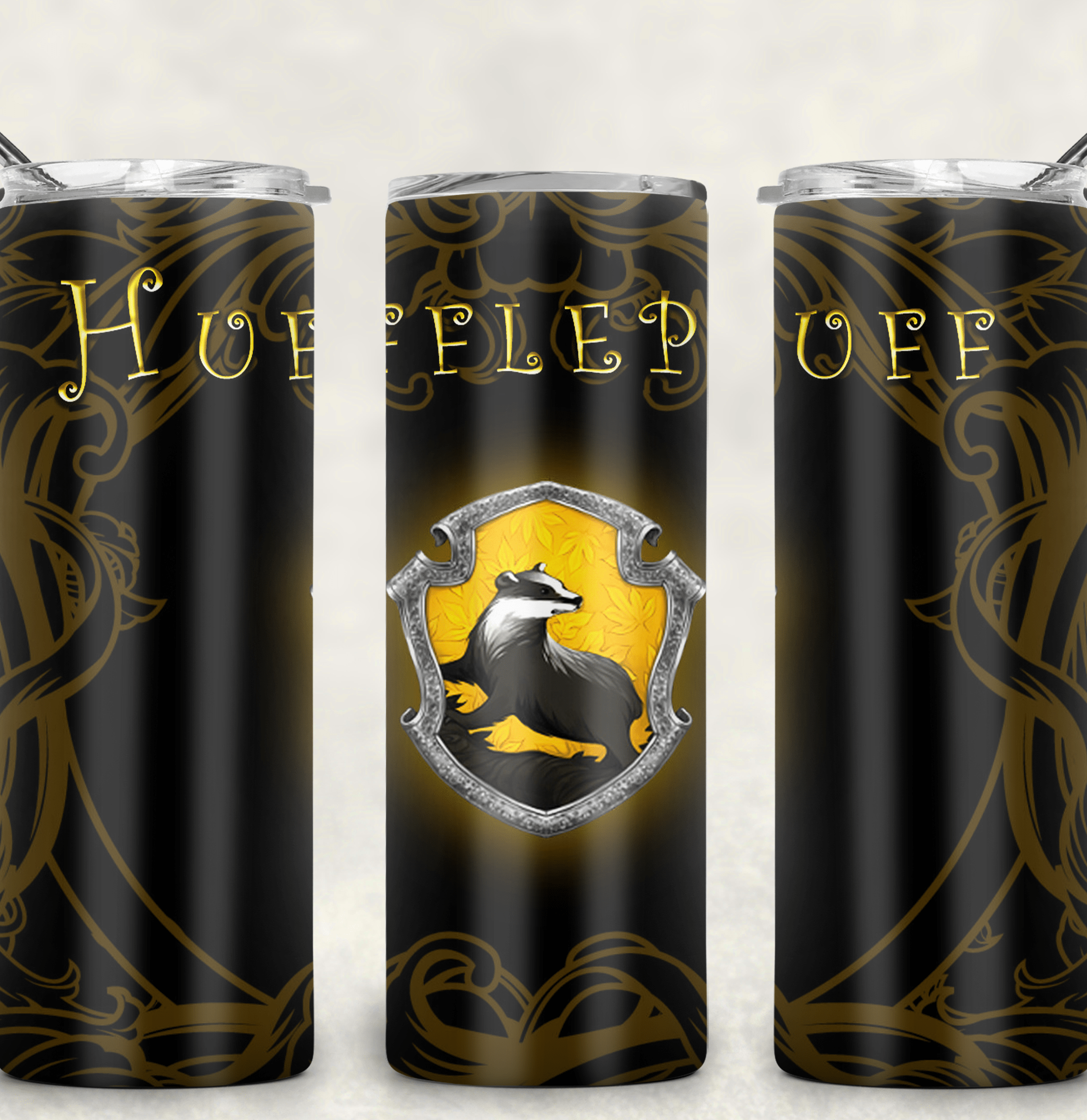 Yellow Main Crest Tumbler-Drinkware-Stay Foxy Boutique, Florissant, Missouri
