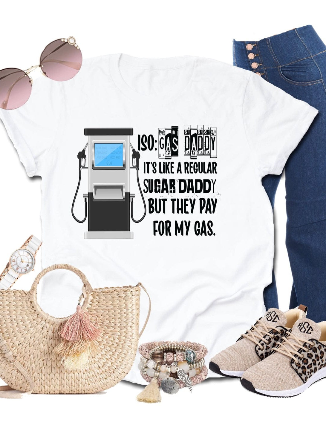 Gas Daddy Graphic T-Graphic T-Stay Foxy Boutique, Florissant, Missouri