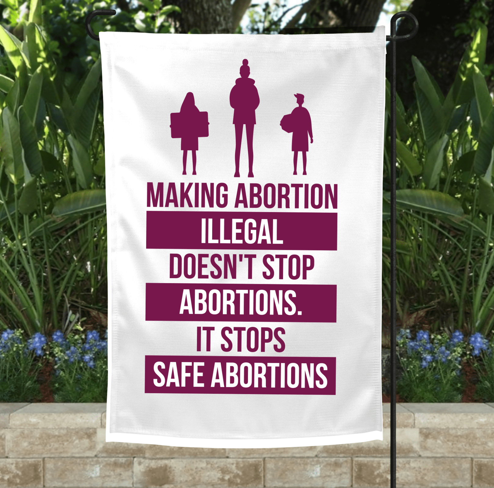 Unsafe Garden Flag-Stay Foxy Boutique, Florissant, Missouri
