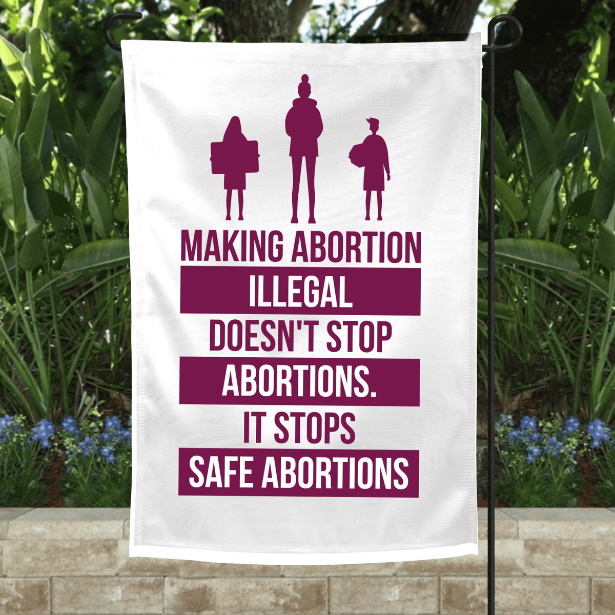Unsafe Garden Flag-Stay Foxy Boutique, Florissant, Missouri
