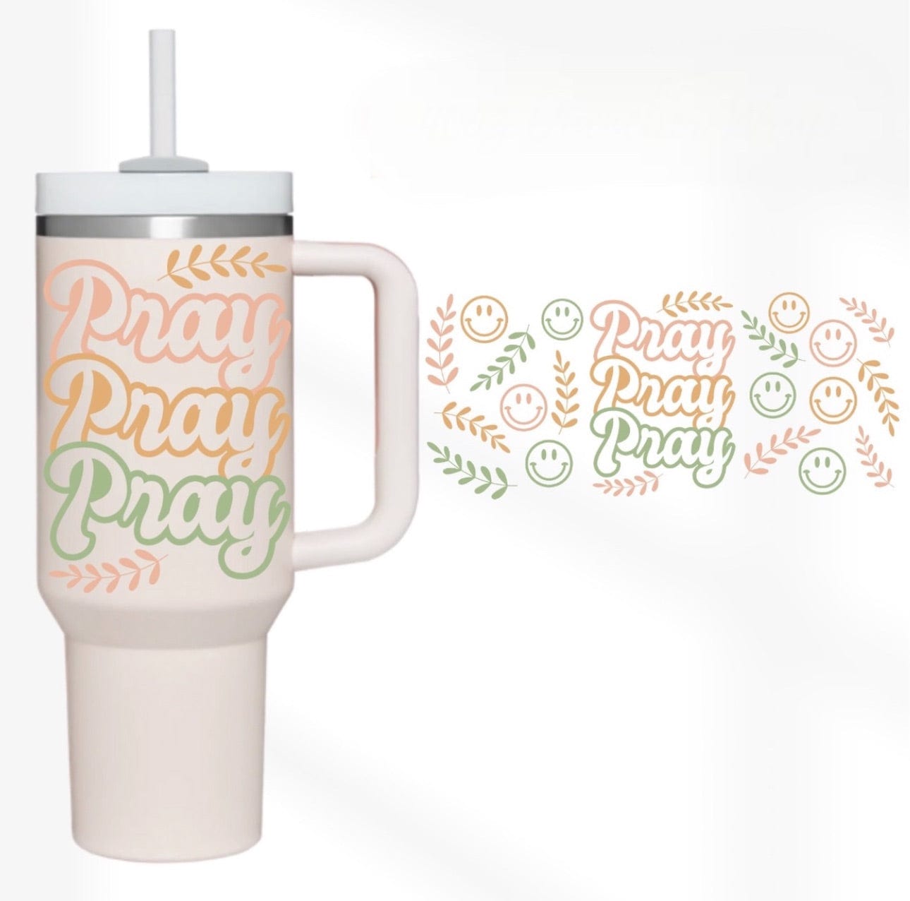 Pray Pray Pray 40 oz Tumbler-Stay Foxy Boutique, Florissant, Missouri