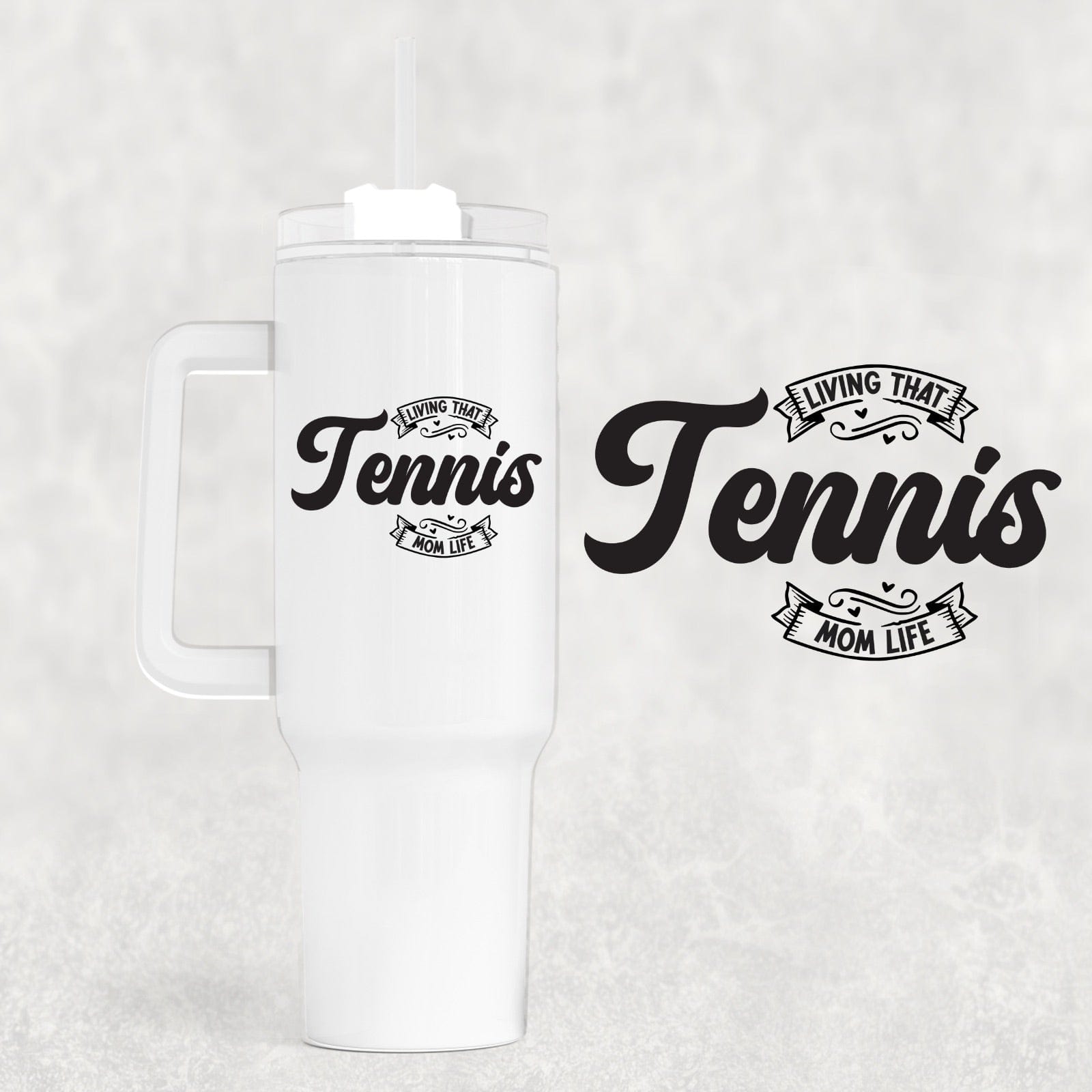 Tennis 40 oz Tumbler-Stay Foxy Boutique, Florissant, Missouri
