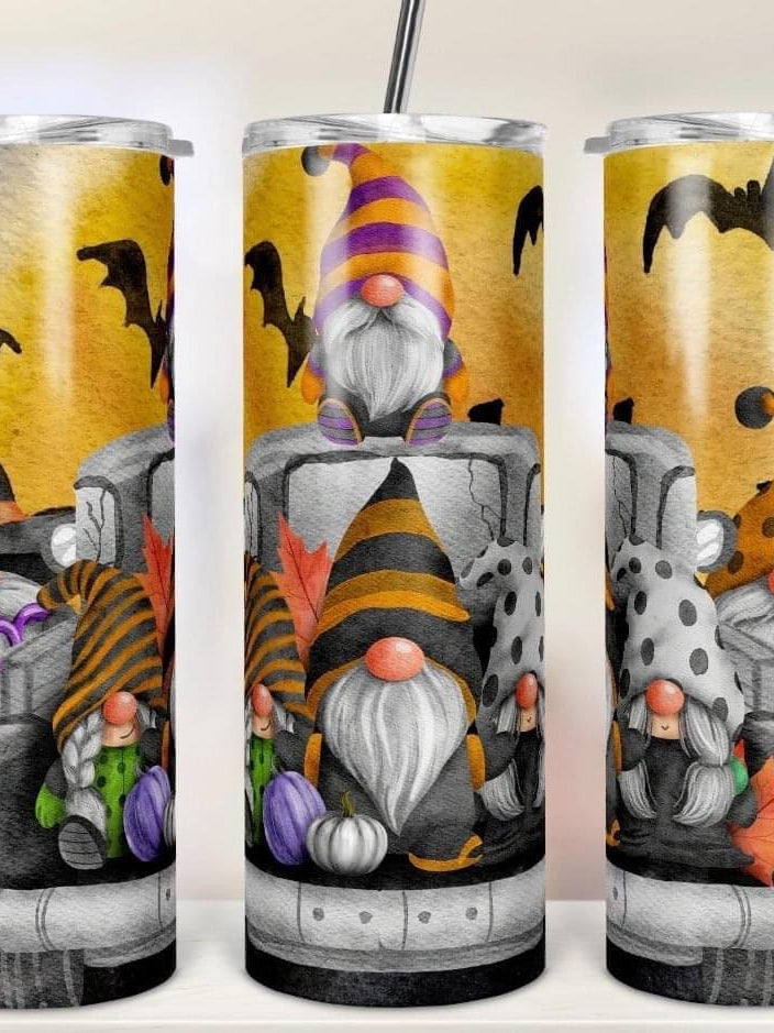 Halloween Gnomes Tumbler-Drinkware-Stay Foxy Boutique, Florissant, Missouri