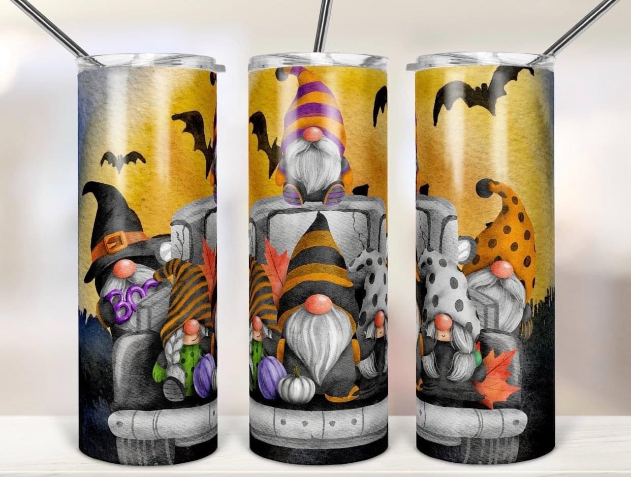 Halloween Gnomes Tumbler-Drinkware-Stay Foxy Boutique, Florissant, Missouri