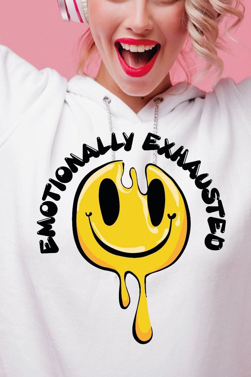 Emotionally Exhausted Graphic T-Graphic T-Stay Foxy Boutique, Florissant, Missouri