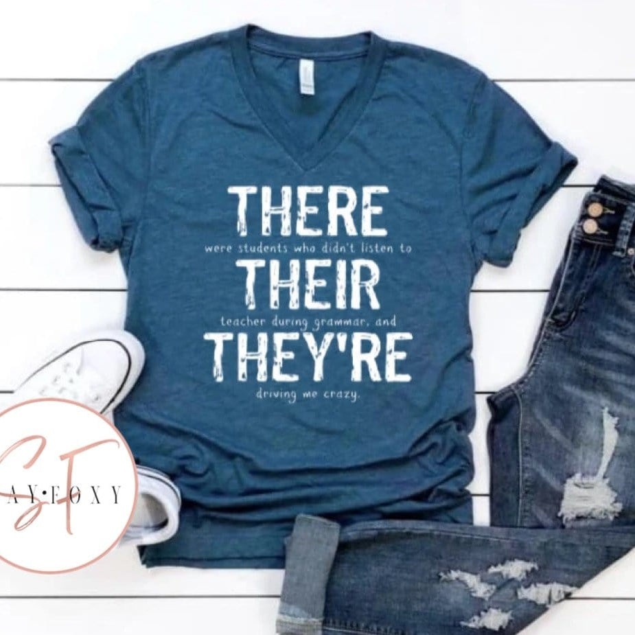 There Their They’re Graphic T-Graphic T-Stay Foxy Boutique, Florissant, Missouri