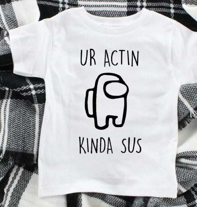 Kinda Sus Toddler and Kid Graphic T-Graphic T-Stay Foxy Boutique, Florissant, Missouri