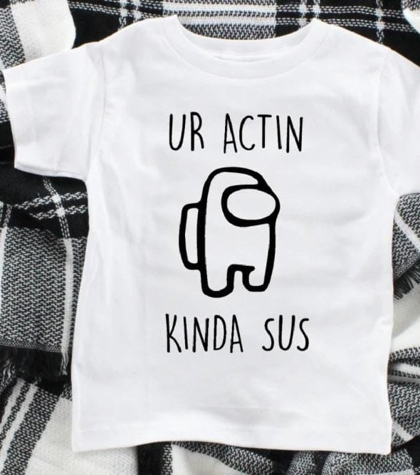 Kinda Sus Toddler and Kid Graphic T-Graphic T-Stay Foxy Boutique, Florissant, Missouri