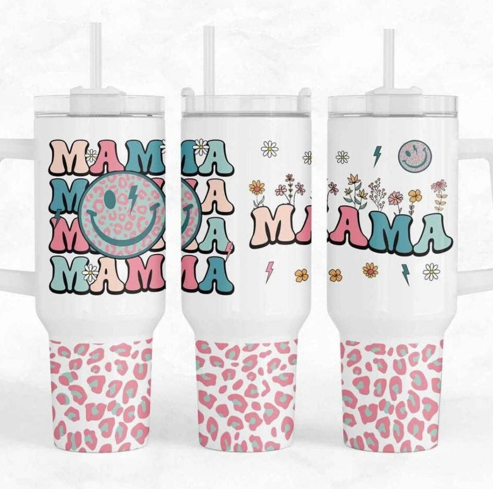 Mama Mama Mama 40 oz Tumbler-Stay Foxy Boutique, Florissant, Missouri