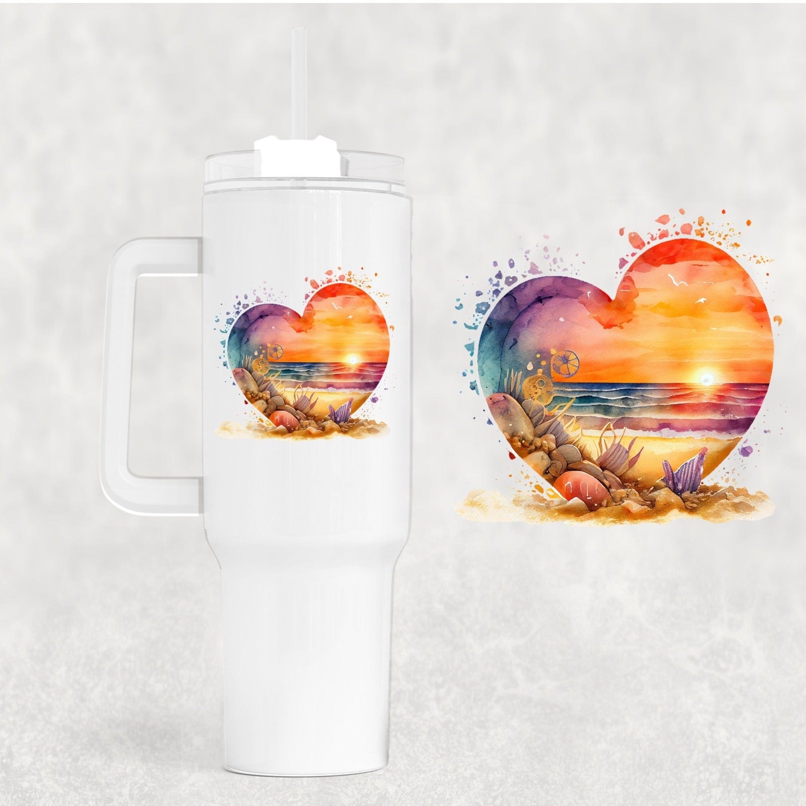Dreamy Sunset 40 oz Tumbler-Stay Foxy Boutique, Florissant, Missouri