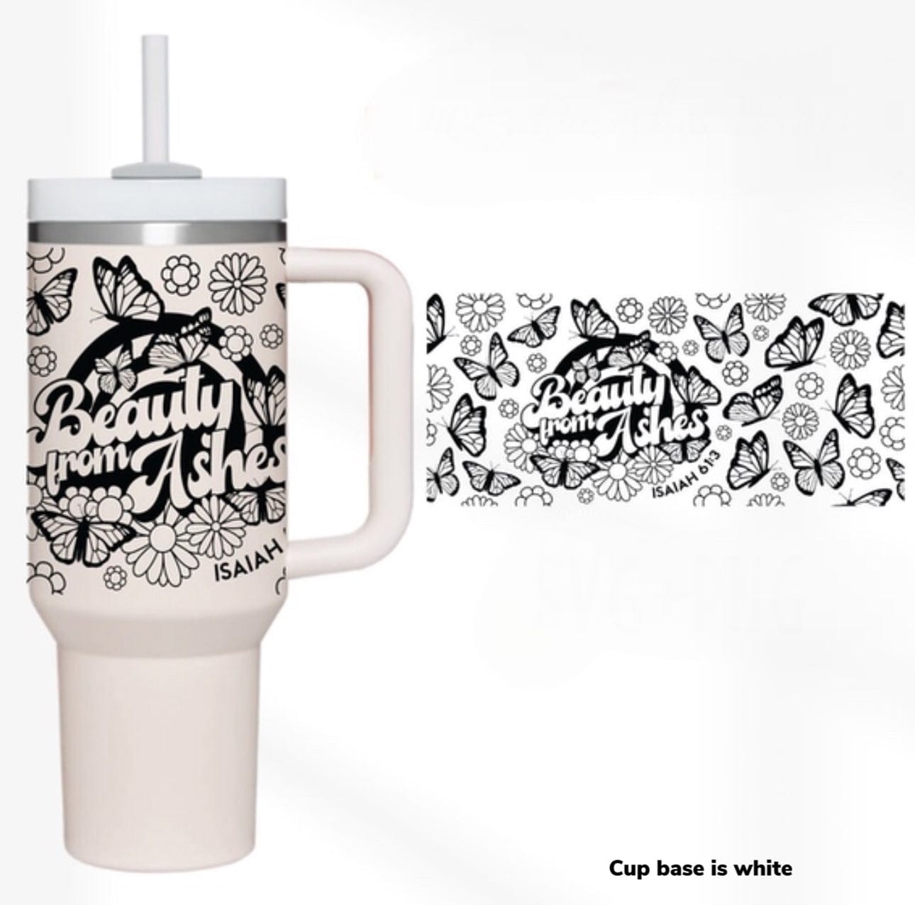 Beauty From Ashes 40 oz Tumbler-Stay Foxy Boutique, Florissant, Missouri