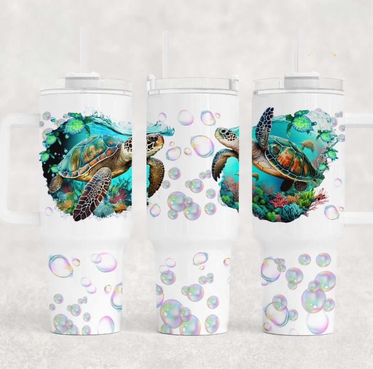 Turtles 40 oz Tumbler-Stay Foxy Boutique, Florissant, Missouri