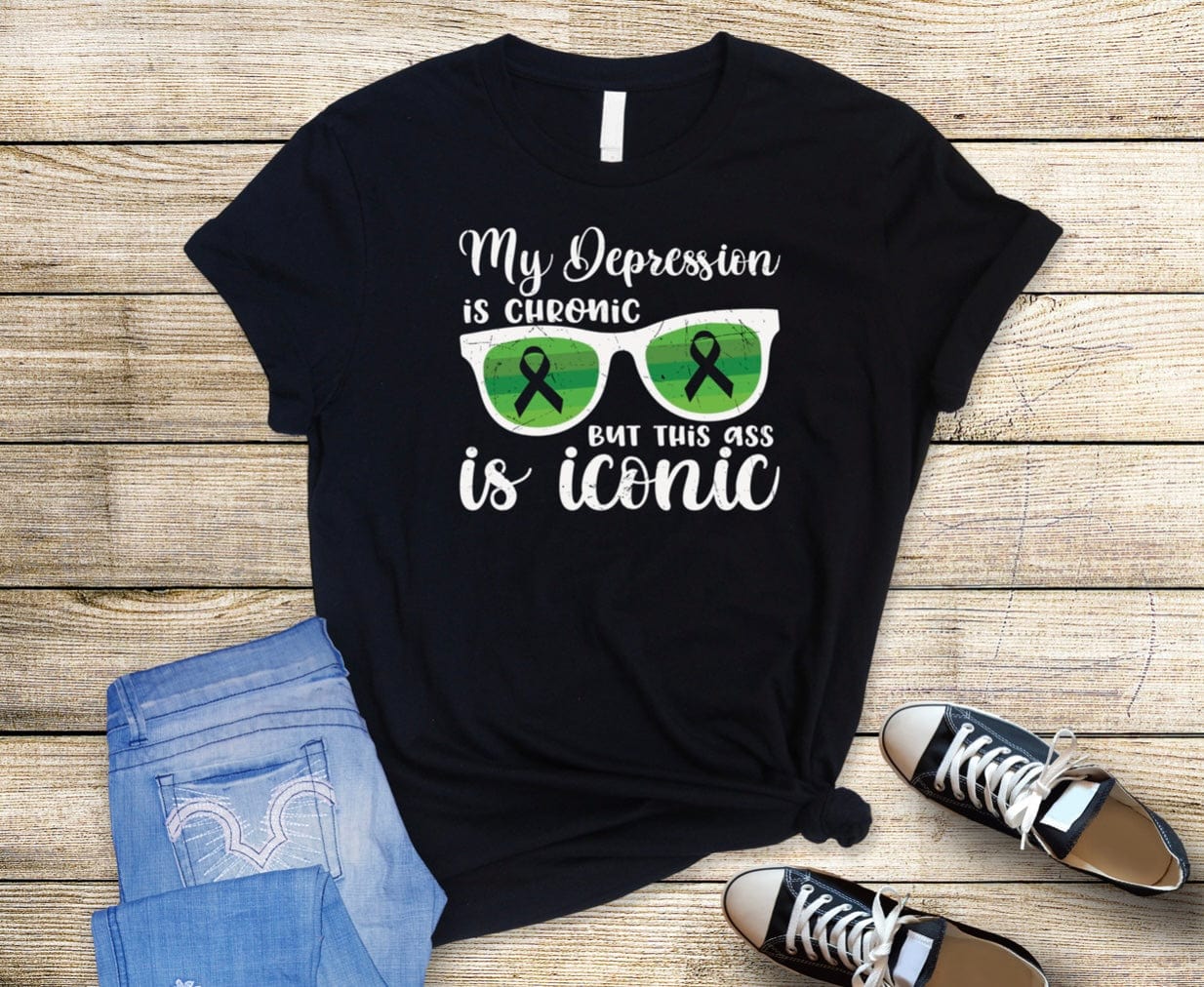 My Depression Graphic T-Graphic T-Stay Foxy Boutique, Florissant, Missouri