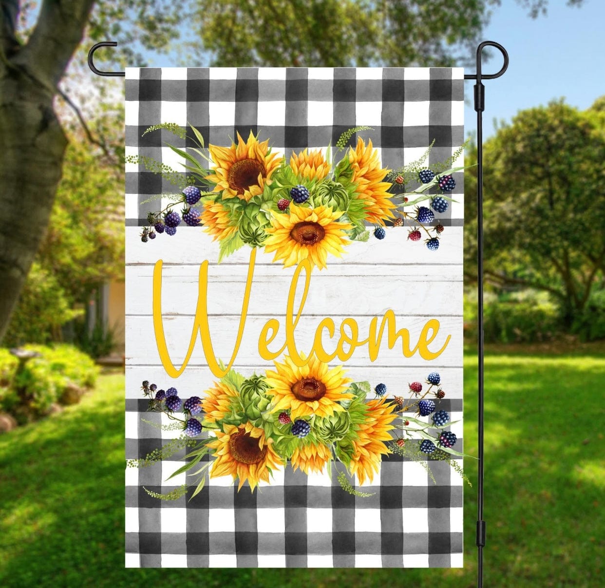Welcome Garden Flag-Stay Foxy Boutique, Florissant, Missouri