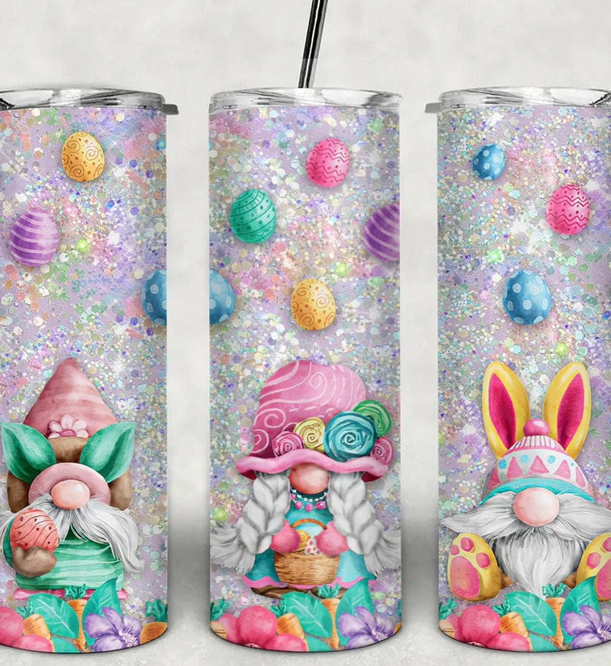 Glitter Gnomes Easter Tumbler-Stay Foxy Boutique, Florissant, Missouri